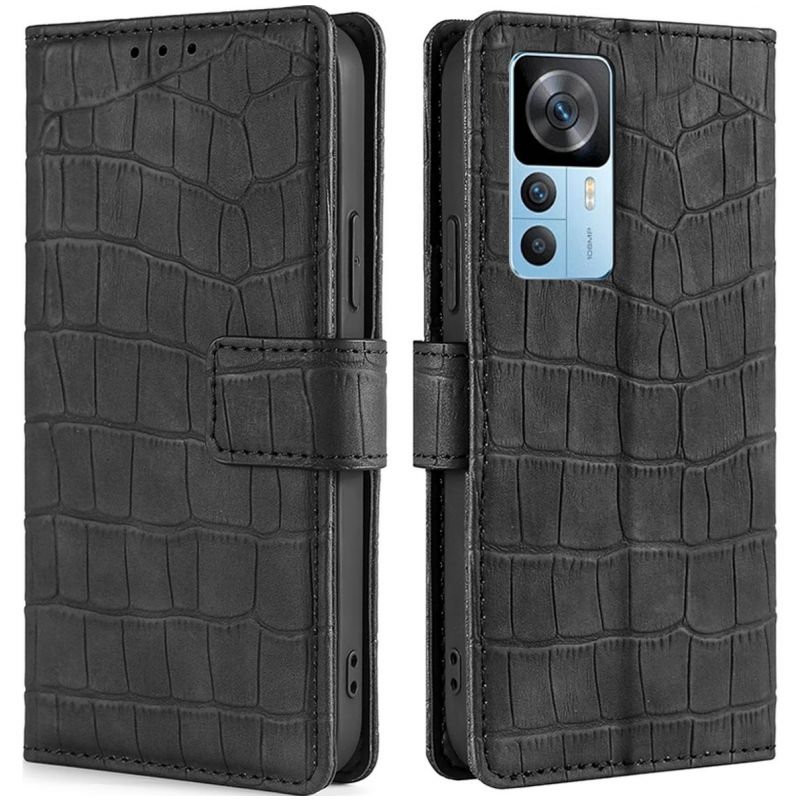 Mobigear Croco Xiaomi 12T Pro Hülle Klapphülle Geldbörse - Schwarz 11 ...