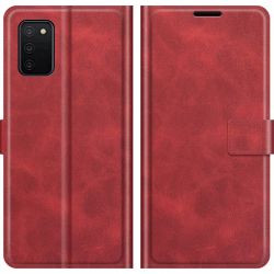Mobigear Wallet Samsung Galaxy A03s Hülle Klapphülle Geldbörse - Rot