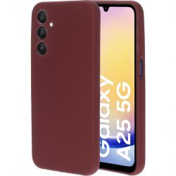 Mobiparts Samsung Galaxy A25 Silikon Hülle Backcover - Plum Red