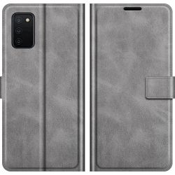 Mobigear Wallet Samsung Galaxy A03s Hülle Klapphülle Geldbörse - Grau
