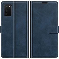 Mobigear Wallet Samsung Galaxy A03s Hülle Klapphülle Geldbörse - Blau